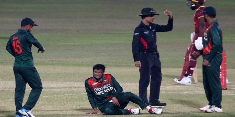 সাকিবের চোট গুরুতর নয়