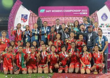 সাফ জয়ী নারী ফুটবল দলকে বিসিবির ৫০ লাখ টাকা পুরস্কার