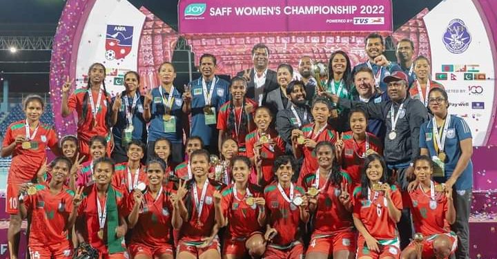 সাফ জয়ী নারী ফুটবল দলকে বিসিবির ৫০ লাখ টাকা পুরস্কার