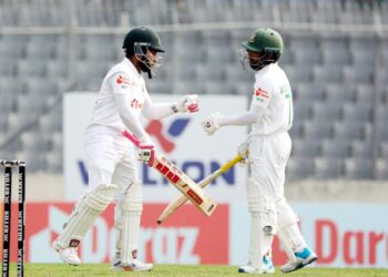 মুমিনুলের ১৬ রানের আক্ষেপ, হতাশার দিন বাংলাদেশের