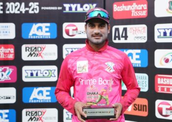 নাইমের ব্যাটিং তাণ্ডবে প্রাইম ব্যাংকের রেকর্ড, ১৭৩ রানের বড় জয়