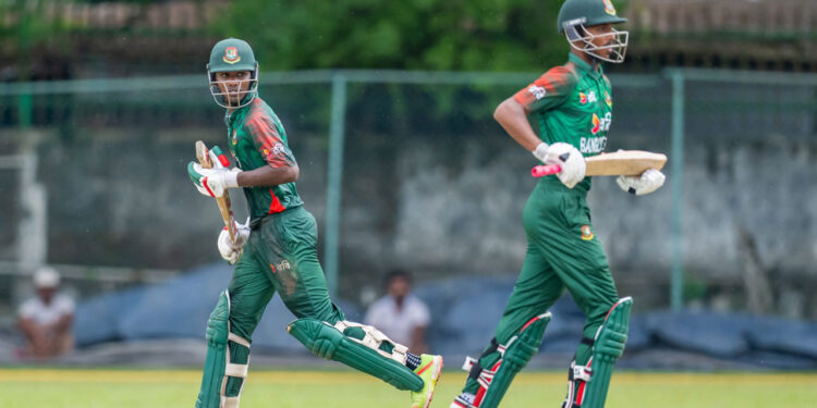 ব্যাটিং ব্যর্থতায় হেরে গেল বাংলাদেশের যুবারা