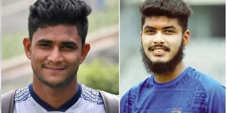 বিসিবির উদ্যোগে দেশের পথে রিশাদ-নাহিদ