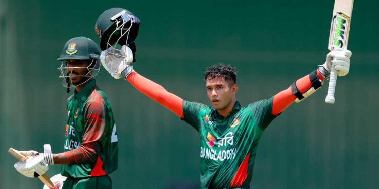 আবরারের সেঞ্চুরিতে উড়ছে বাংলাদেশ