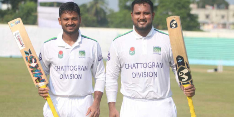 প্রথম দিনেই জাতীয় লিগে চার সেঞ্চুরি