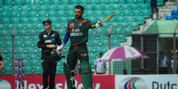 শান্তর সেঞ্চুরিতে বড় পুঁজি বাংলাদেশের