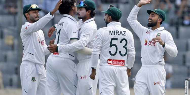 নাঈমের স্পিনে লিড পেল বাংলাদেশ